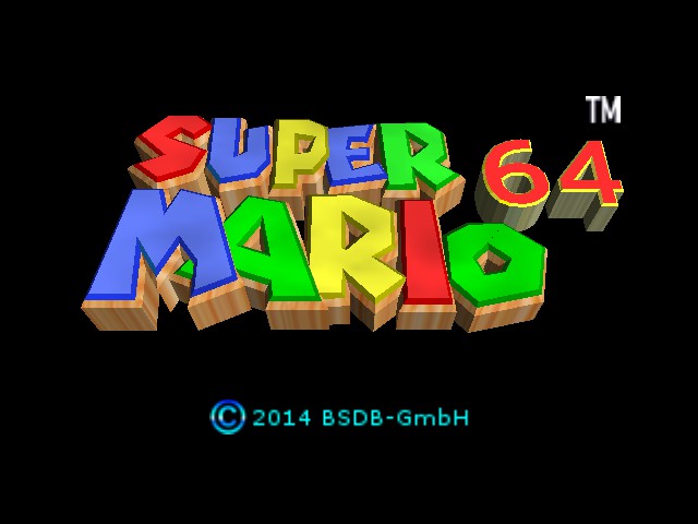 Super Mario 64  - Relax Your Life Title Screen